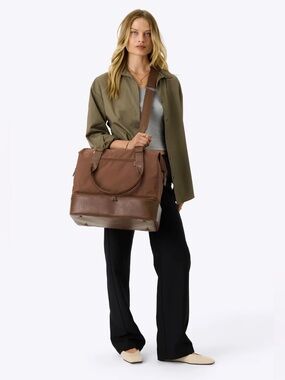 BEIS mini weekender bag in maple